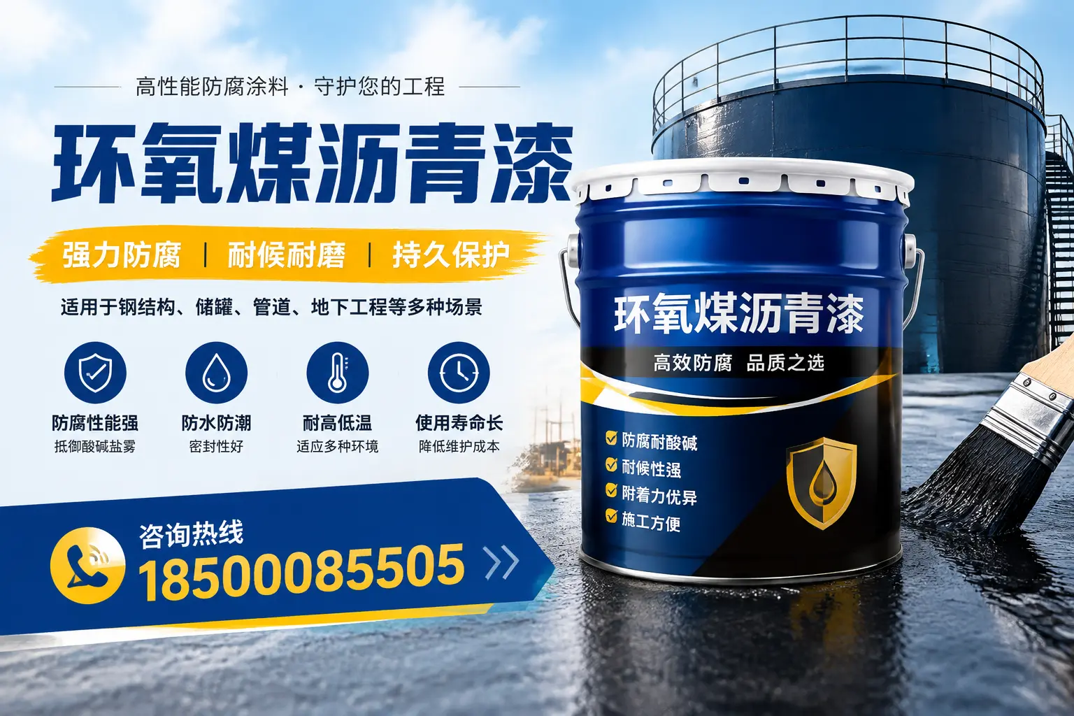 环氧煤沥青漆在工业中的应用,武威企业的选择